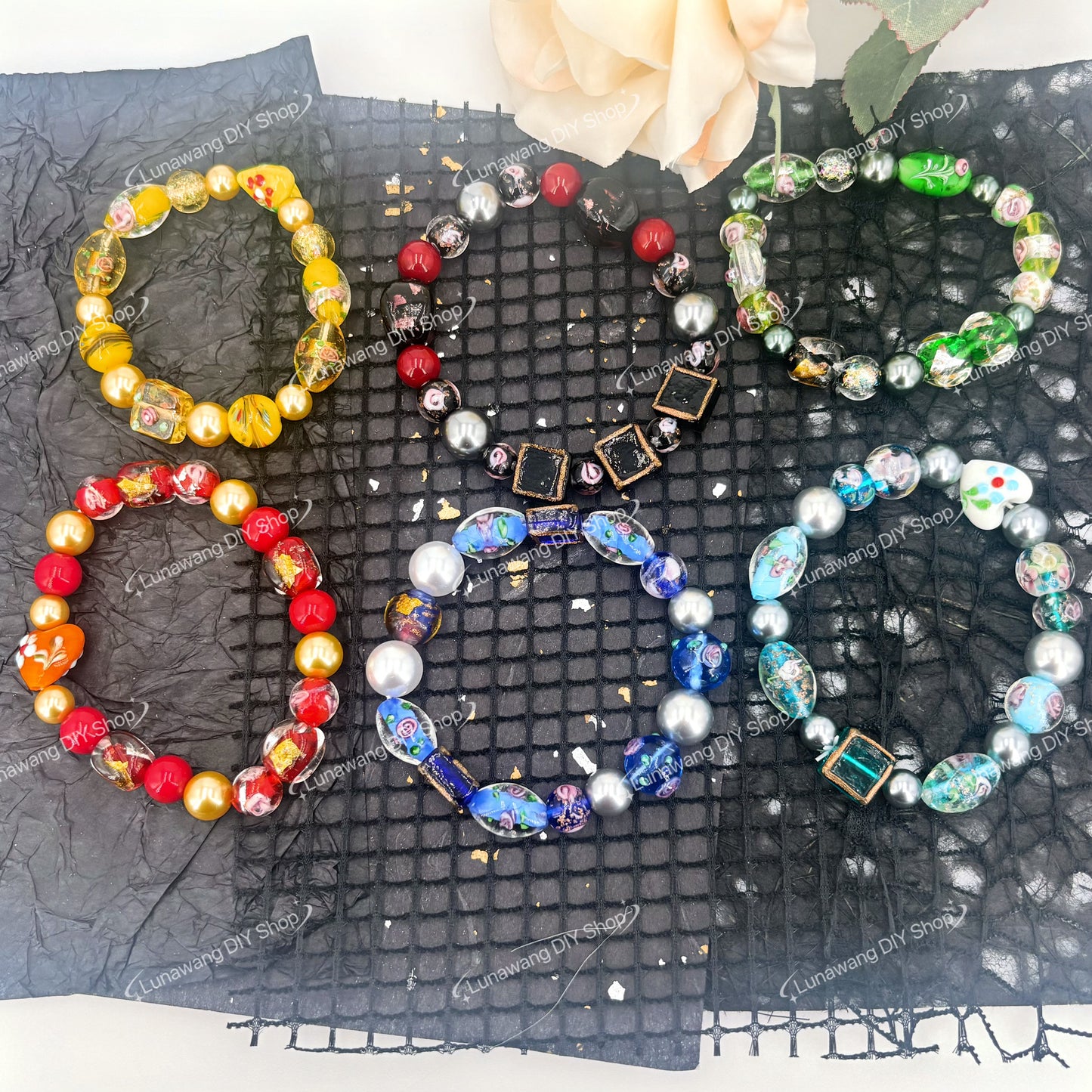 DIY LUXURY DESIGN  MIX BEADS-OPEN IN LIVE