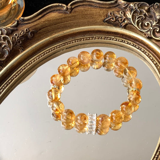 9-10mm Citrine Crystal Bracelet